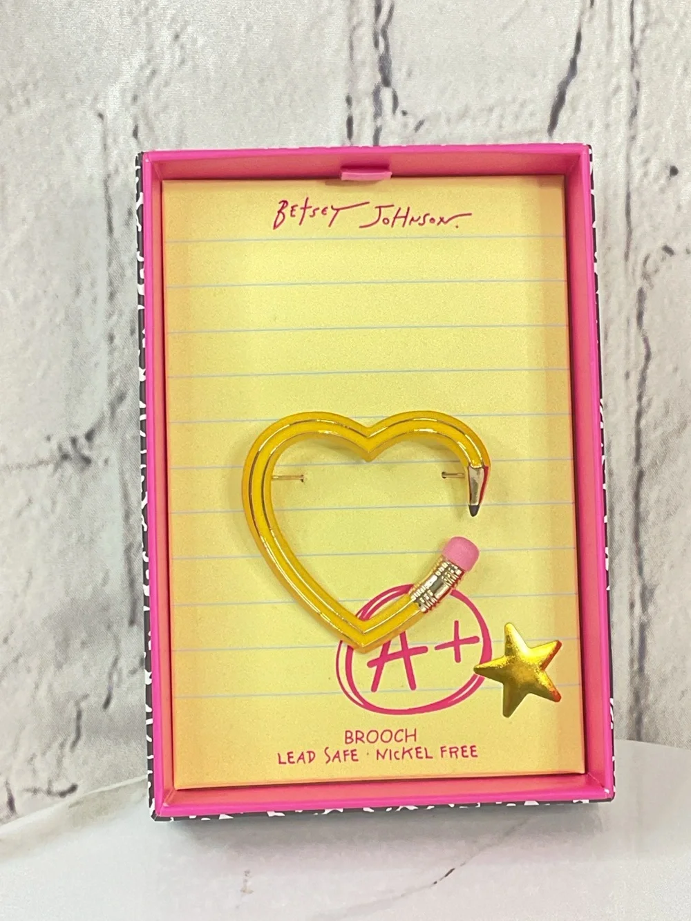 🌟🌟 Betsy Johnson Pencil Brooch